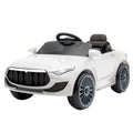 Rigo Kids Ride On Car Electric Toys 12V Battery Remote Control White