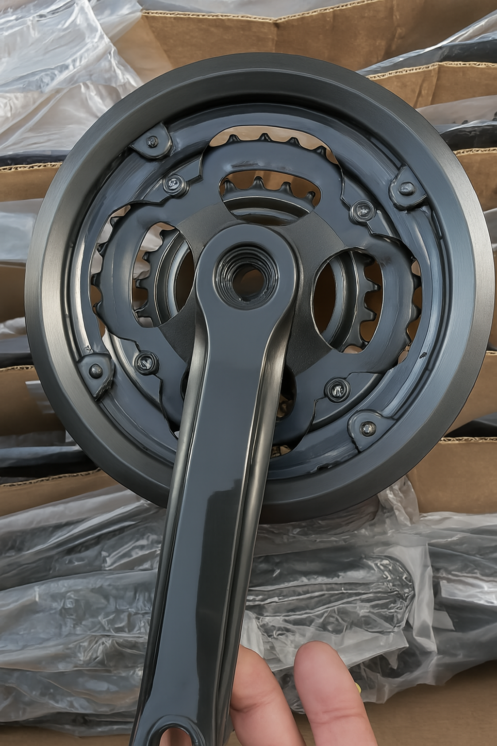 Bicycle Crankset – Alloy Crank Arm with Chainrings