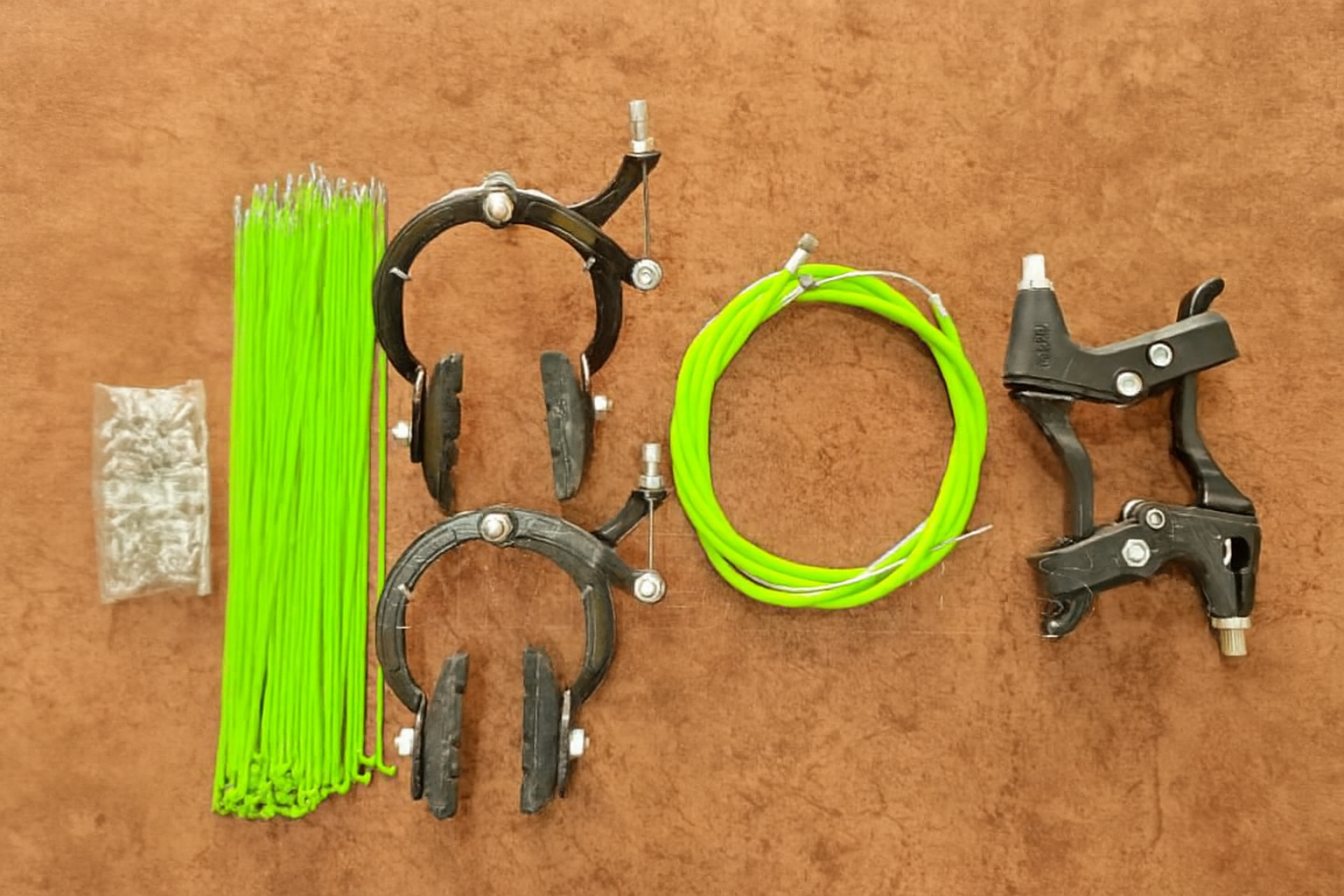 Bicycle Brake Kit – Caliper Arms,  Cables & Accessories Set