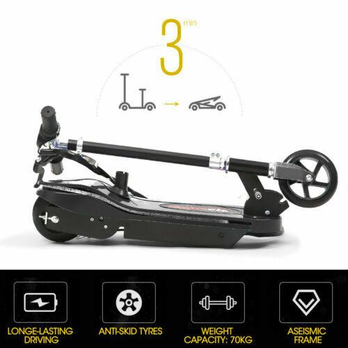 Monvelo Folding Electric Scooter LED Portable Commuter Adults Kids