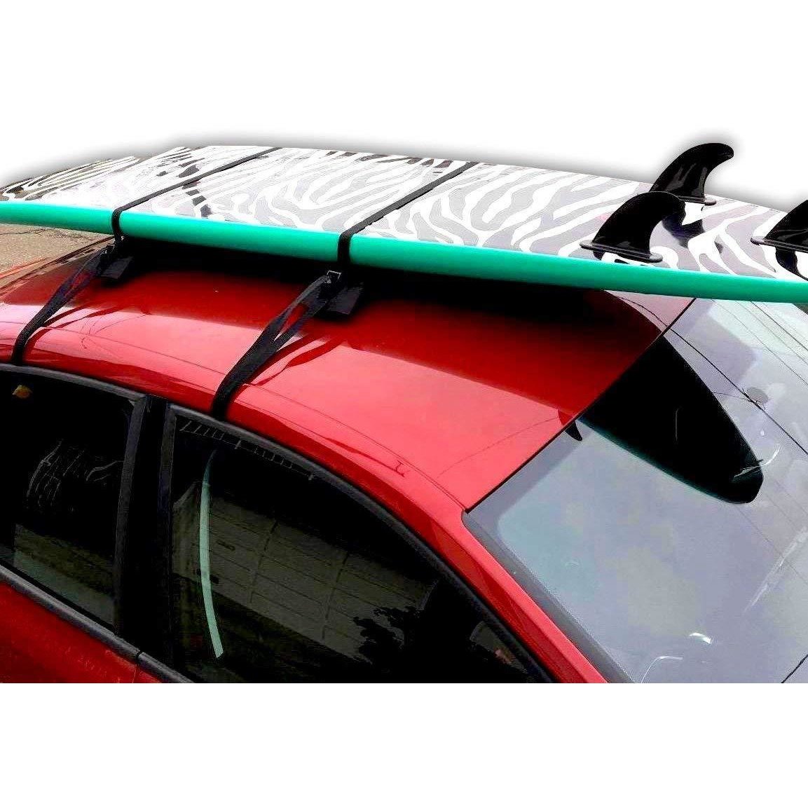 Dorsal Universal Soft Racks with Car Roof Pads Tie Down Straps Storage