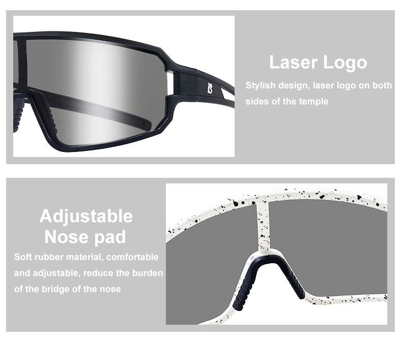 Bicycle Sunglasses Photochromic Glasses UV400 Ultralight Outdoor