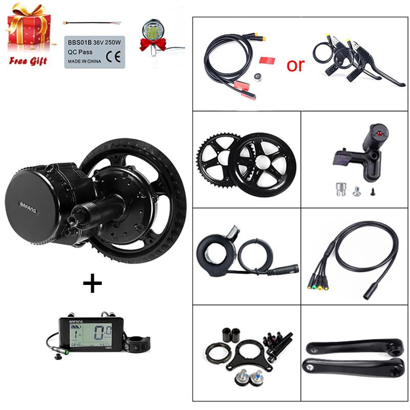 48V 750W Bafang BBS01B Mid Drive Motor Electric Bike Conversion Kit